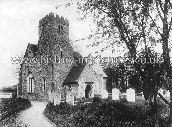 St Mary the Virgin Church, Lindsell, Essex. c.1912